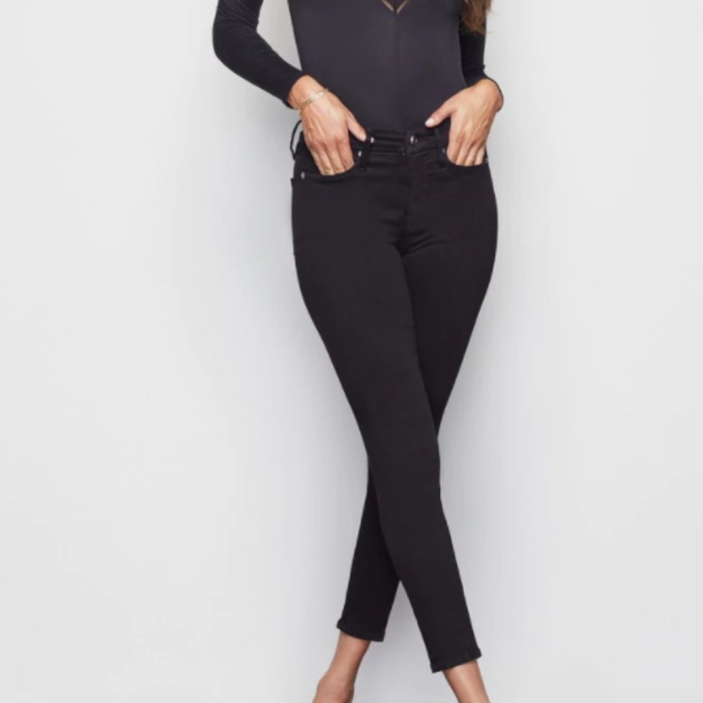 Good Legs Crop Skinny Jeans- Black